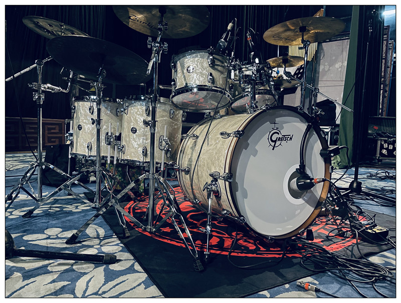 醒狮打击乐台产gretsch格瑞瑞驰名望枫木定制五鼓架子鼓