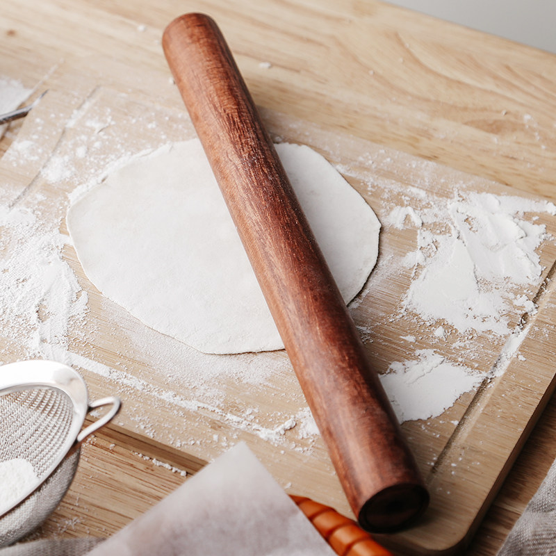 擀面杖实木擀饺子皮神器大小号家用赶面棍杆面仗捍面棍压饼工具