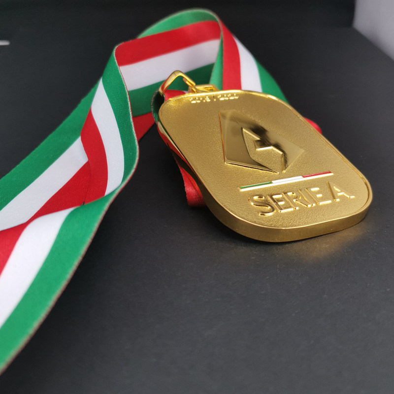 现货201920意甲联赛夺冠奖牌挂牌c罗尤文图斯足球球迷纪念品收藏