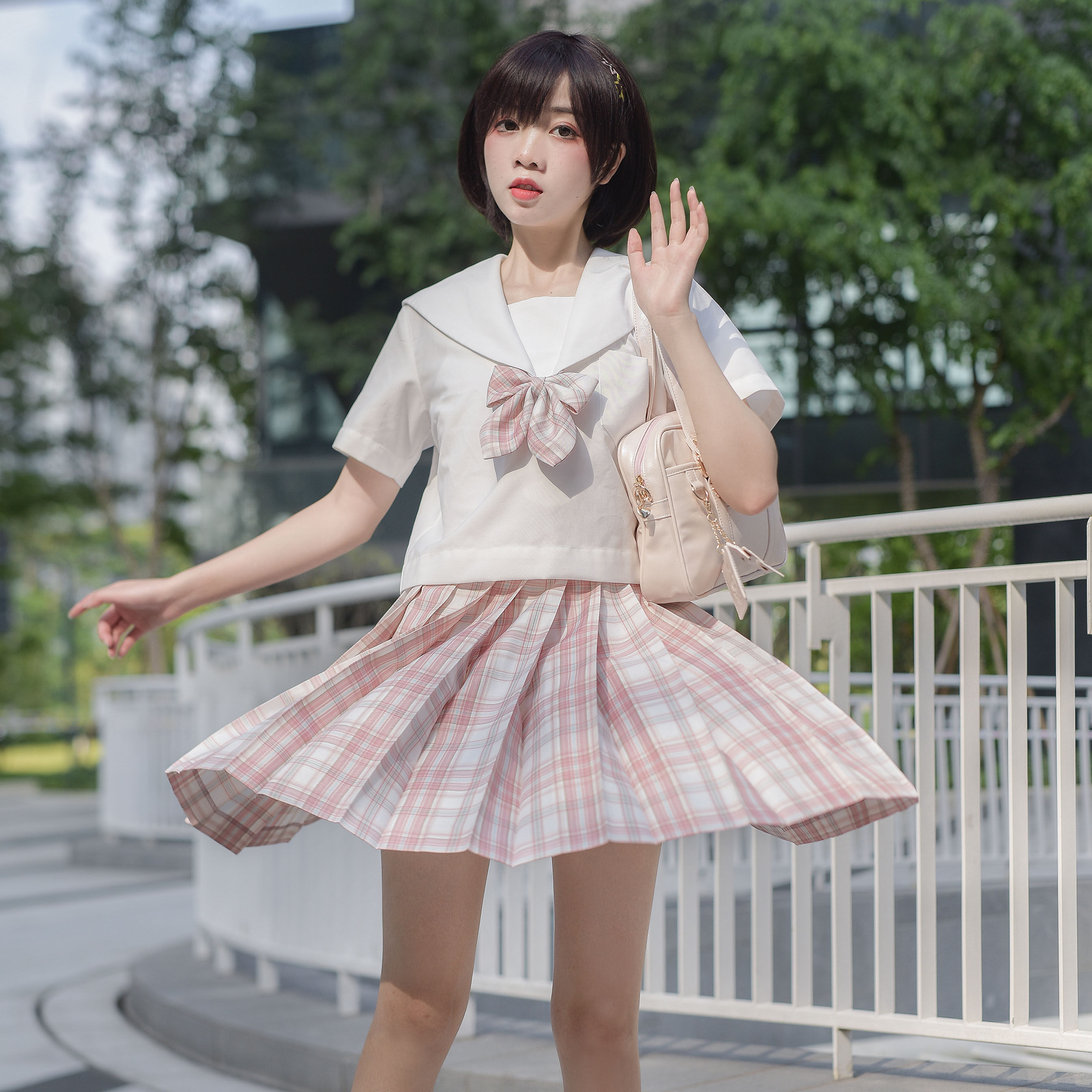 慕斯星系原创绵绵jk制服春季新品校园格裙学生校服