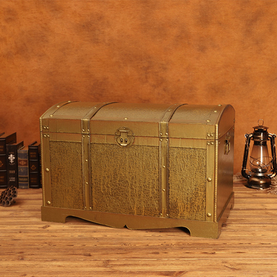 家用古风大号箱储物箱密室百宝箱道具宝藏箱子木箱收纳箱 原价256元