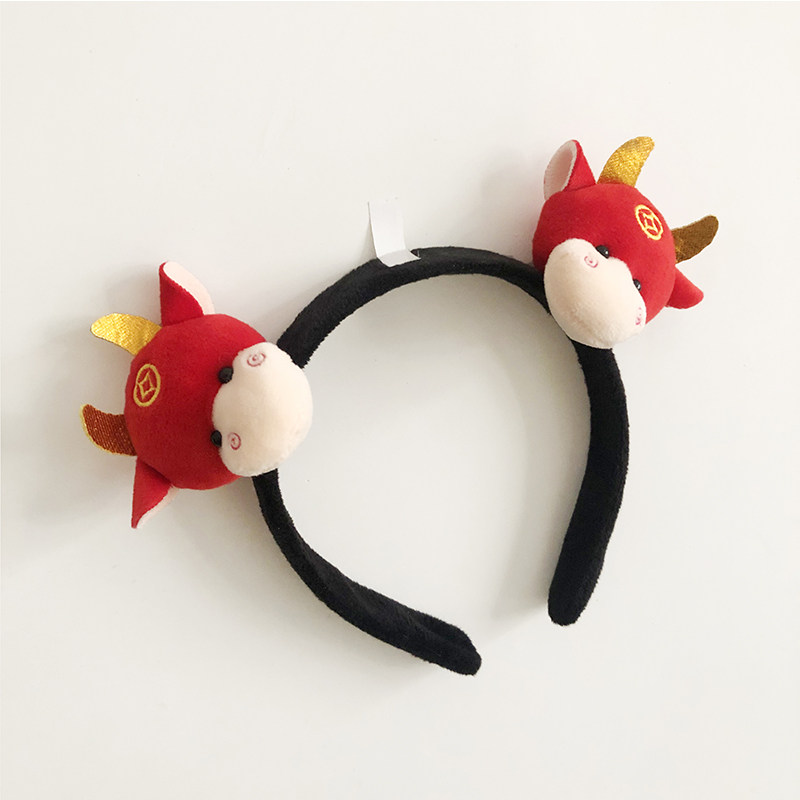 可爱卡通牛年发箍小牛立体演出道具头饰成人发饰