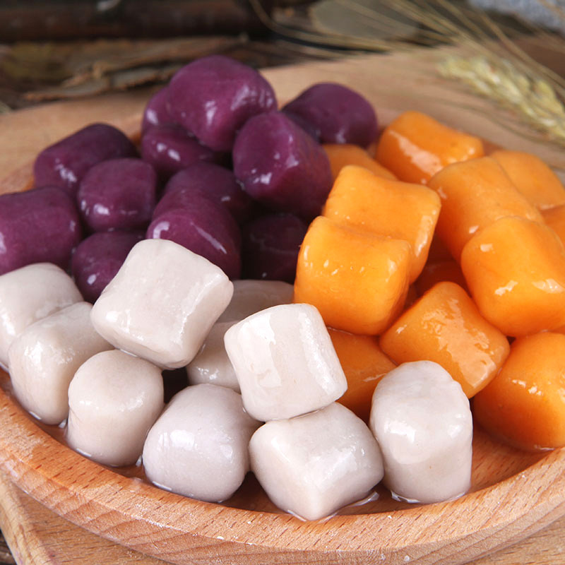 芋圆鲜芋仙手工甜品原料无添加大香芋地瓜紫薯圆三口味500g可批