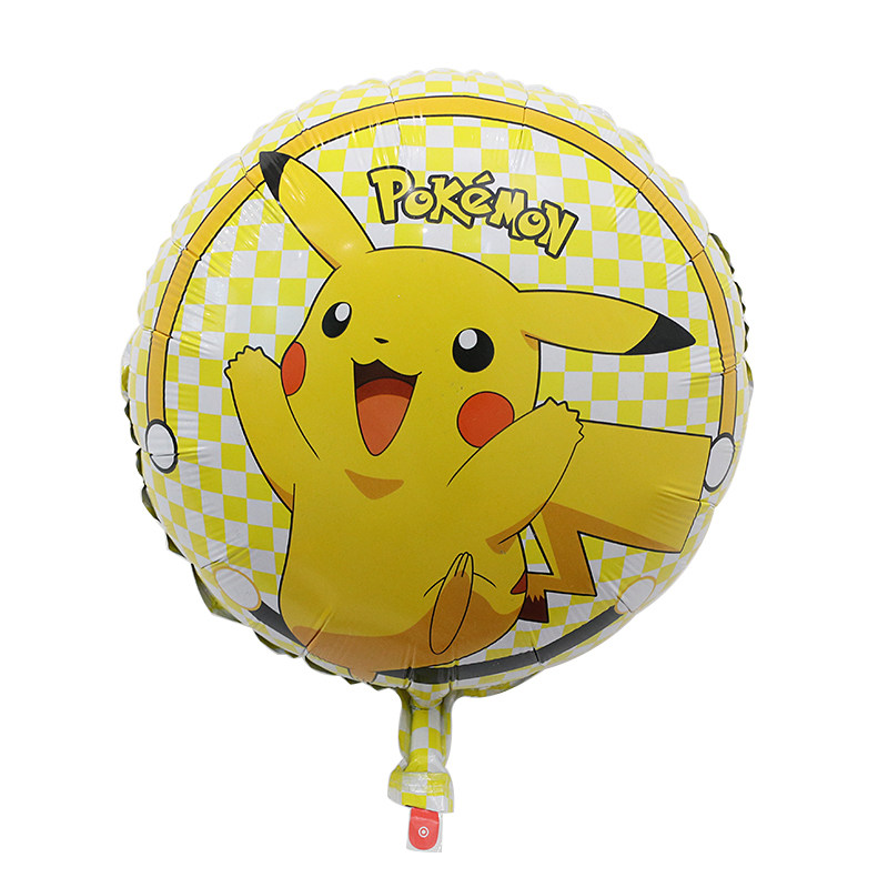 皮卡丘铝膜气球可爱卡通气球儿童玩具周岁主题生日装饰气球背景