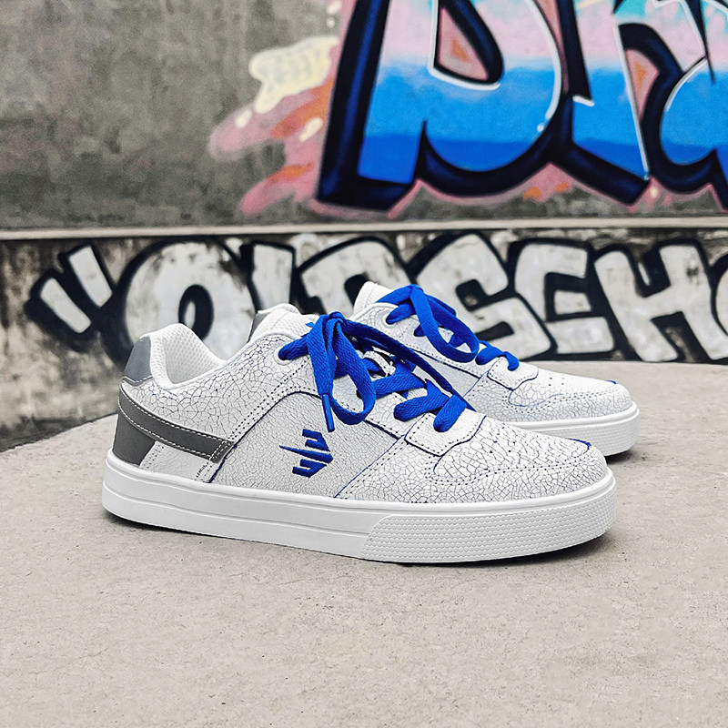 尖客潮春夏小白刮刮乐冰爆裂裂纹低帮青花瓷男女板鞋