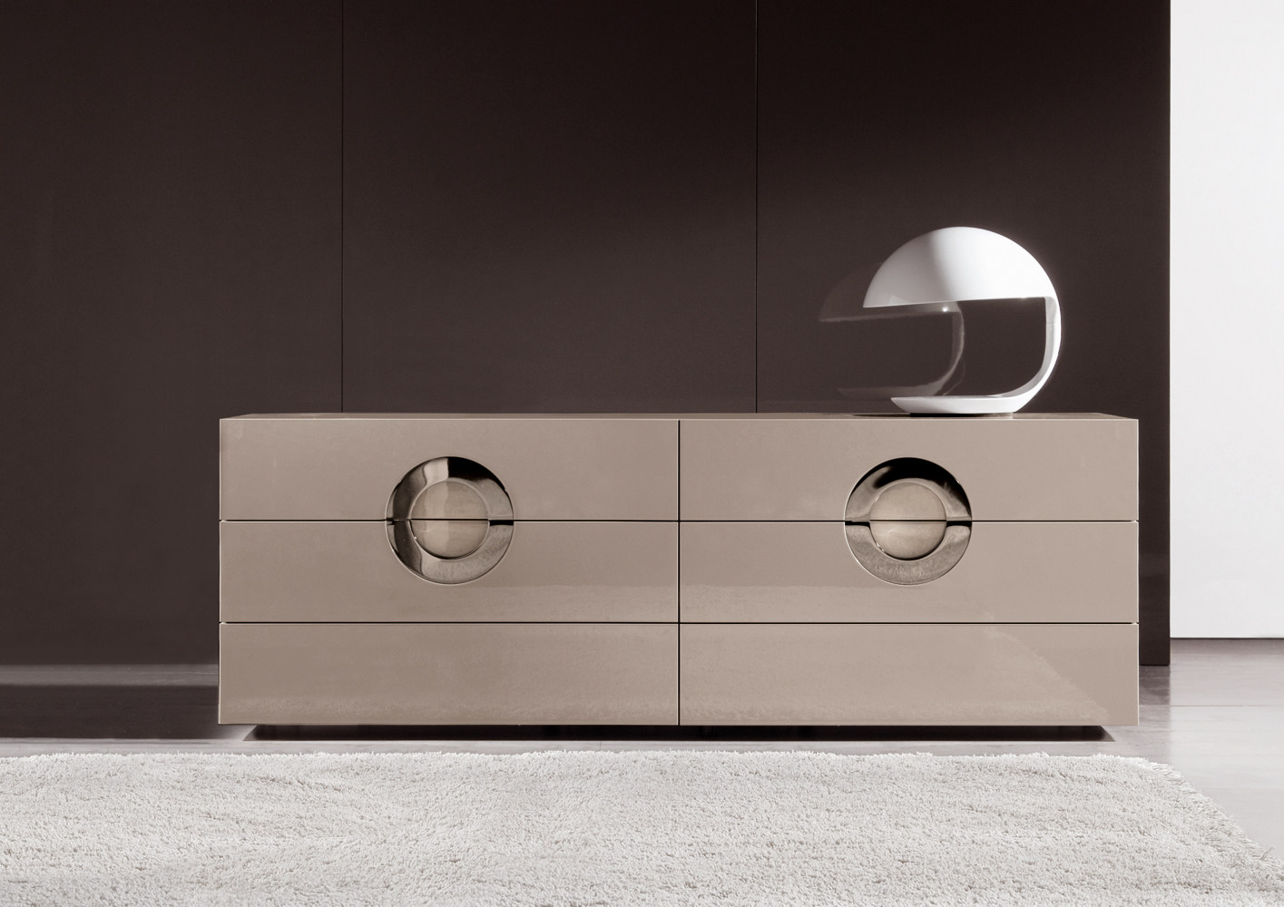 minotti实木个性柜子床头柜储物简约