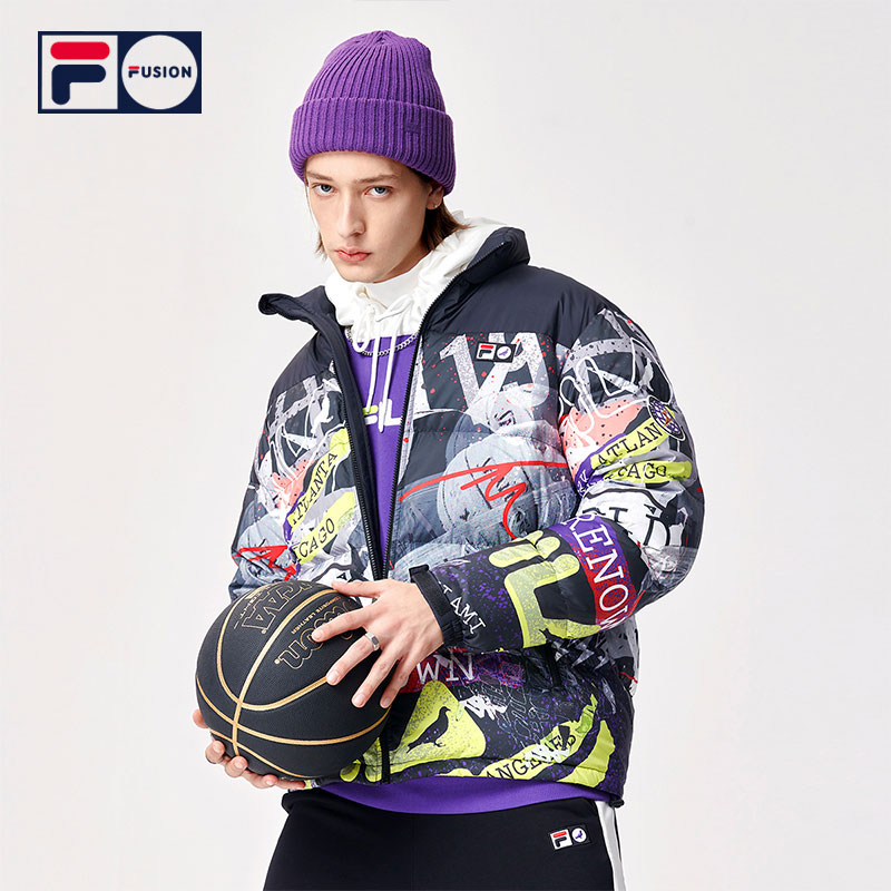 filastaplepigeon斐乐联名男士羽绒服2021年冬季新款运动羽绒服