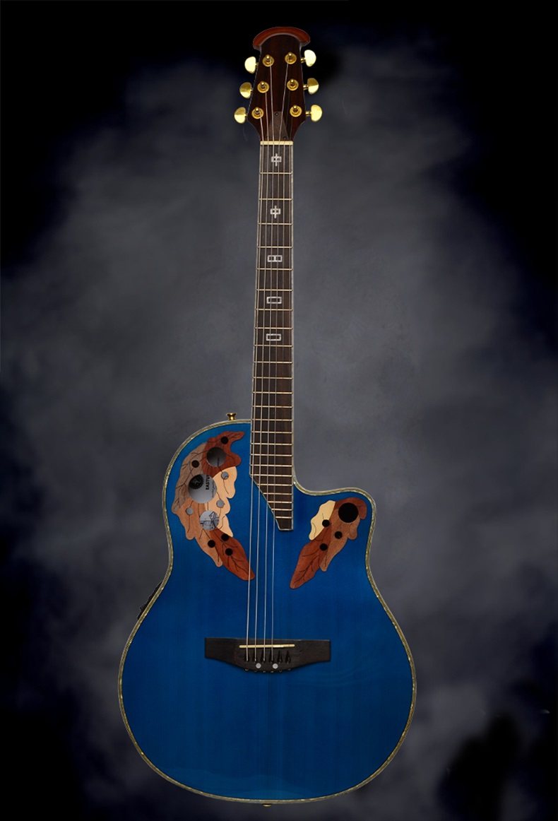 吉他入门贯中黄贯中电箱jita葡萄女生男女41寸吉他-电箱吉他