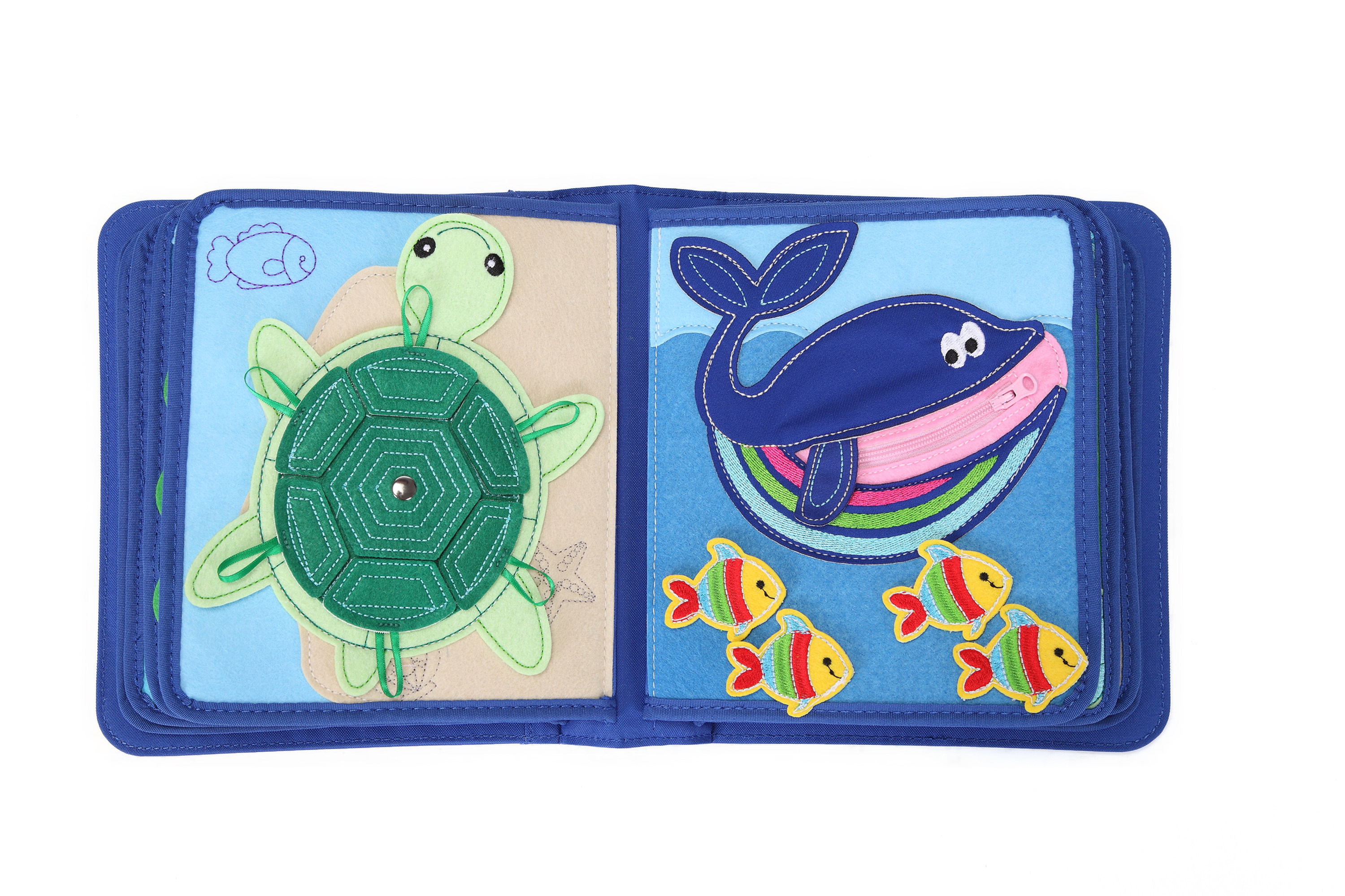 my first book蒙特梭利儿童早教布书海底世界系列土豪撕不烂玩具