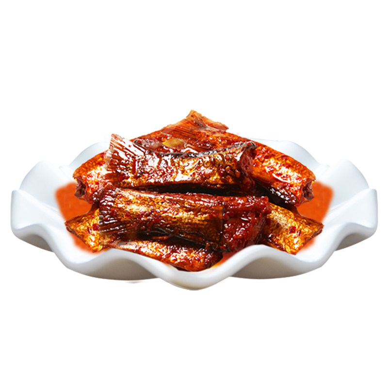 鱼尾香辣零食湖南特产小吃辣的腊鱼干鱼尾巴即食鱼零食