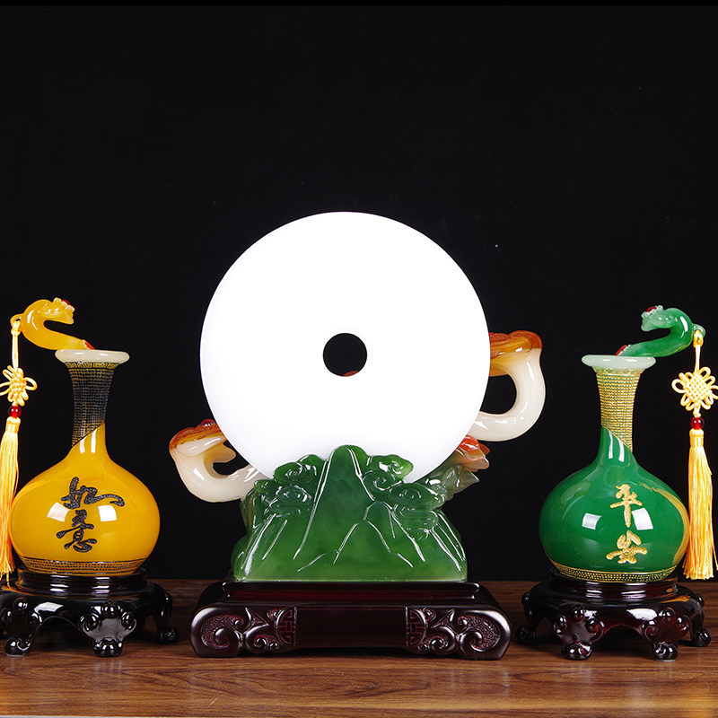 平安扣摆件如意家居客厅新家花瓶免费刻字送礼最佳