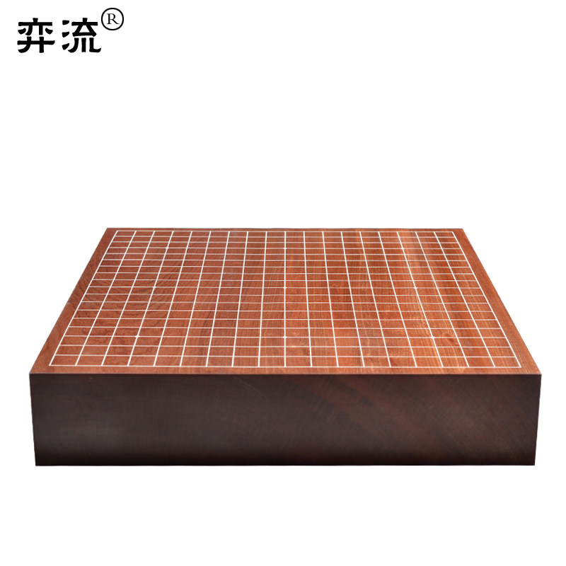 棋盘弈流新品9cm花梨精制线条独木实木棋具围棋