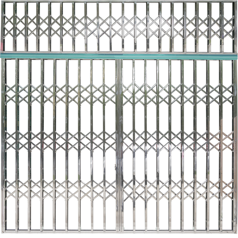 厂家直销不锈钢拉闸闸门伸缩家用阳台室外防盗进户门