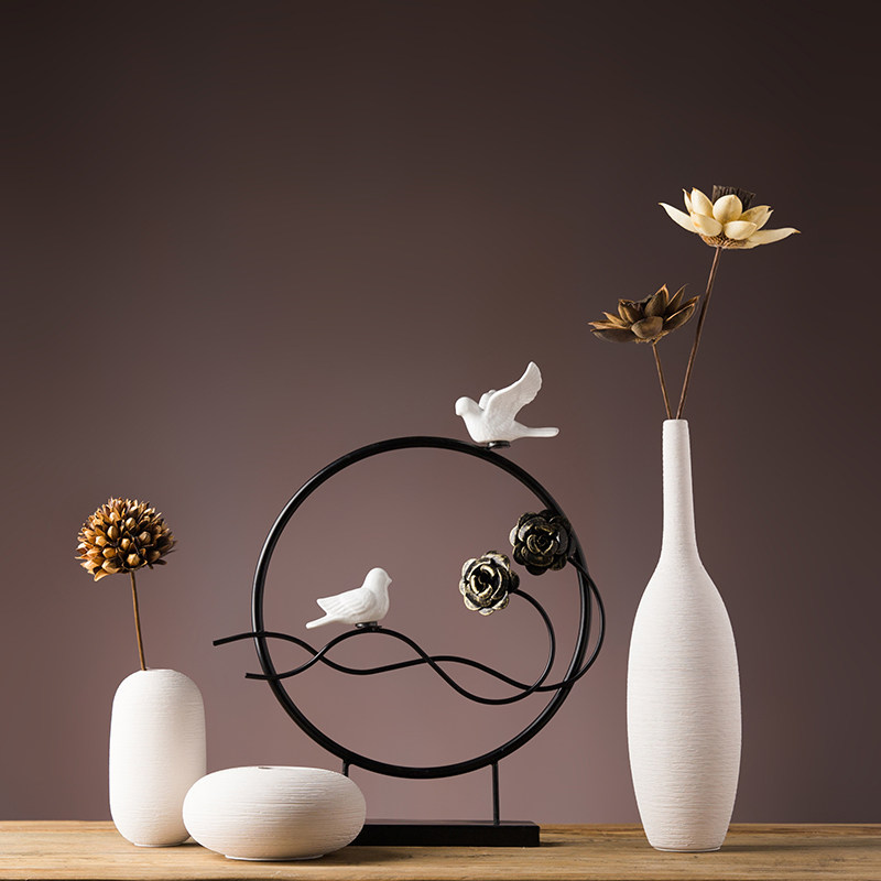 新中式客厅书柜家居饰品酒柜玄关摆设电视柜摆件家具摆件