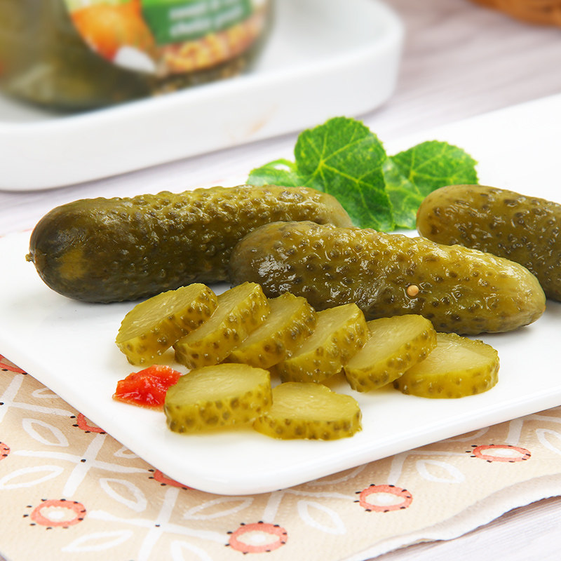 冠利俄式酸黄瓜罐头俄罗斯酸脆腌青瓜意面汉堡配菜德国原装进口