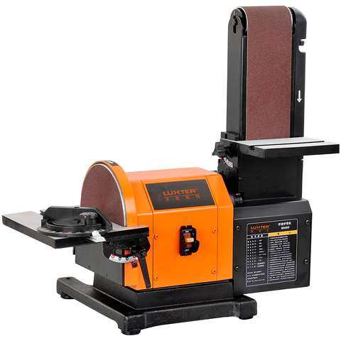 洛克luxter4x8砂盘带机大功率打磨机台式木工砂轮砂光砂带机