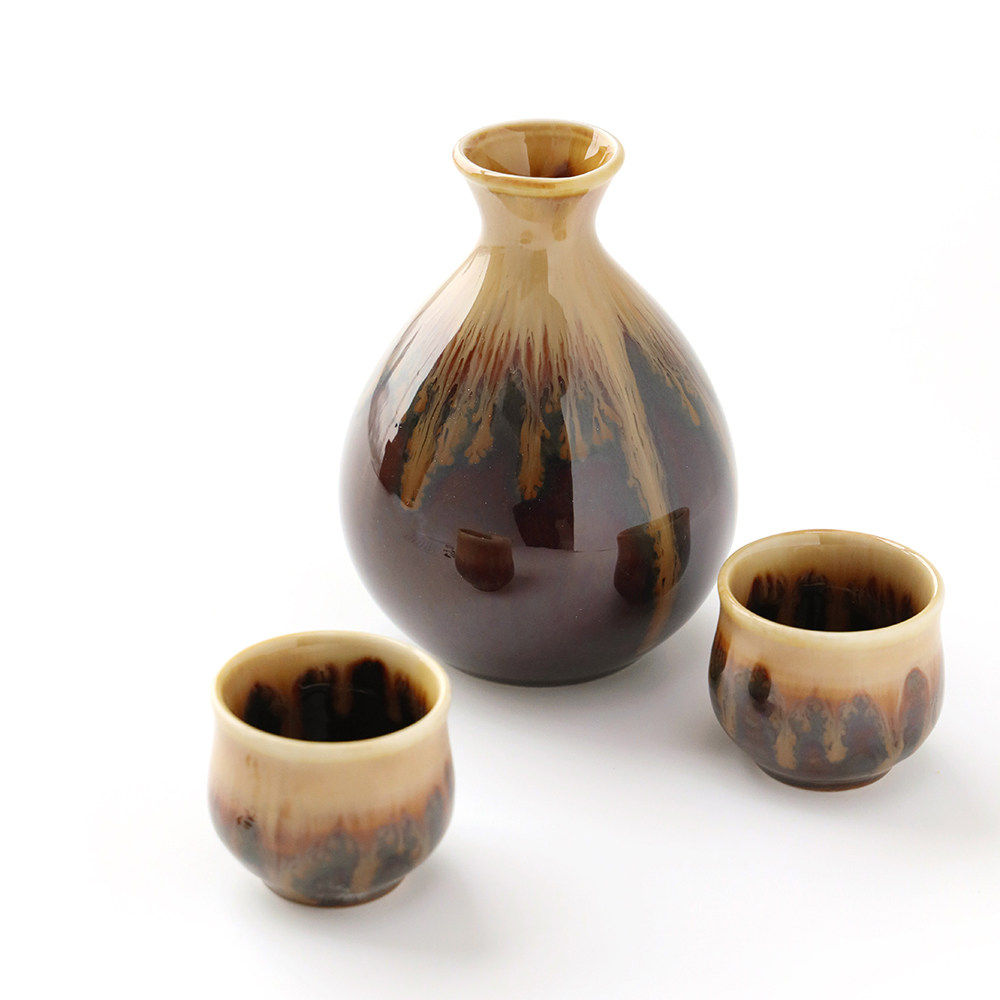 日本白酒杯套装酒器酒杯家用进口酒壶酒具陶瓷酒具套件