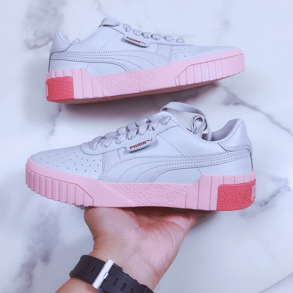 酷动彪马pumacali秋冬新款黑白官网厚底粉色板鞋