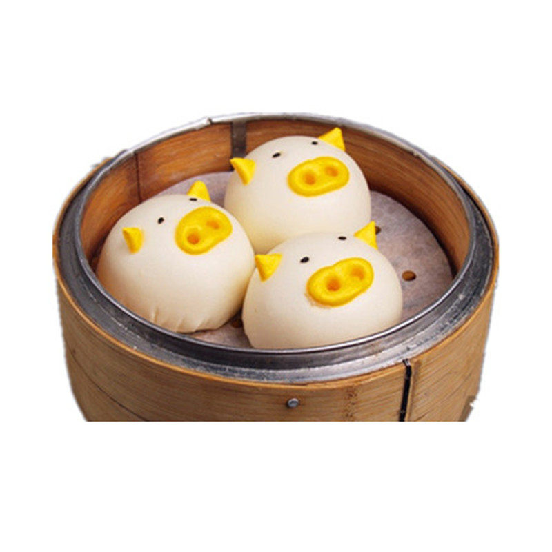 卡通猪猪10个猪仔奶黄包可爱儿童早餐冷冻食品面点包点