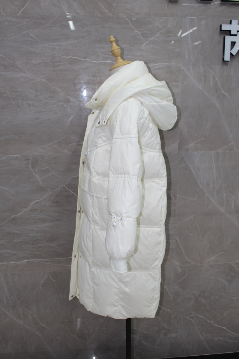 仟姿伊姿百瑞21d310中长亮色韩版羽绒服2021新款羽绒服