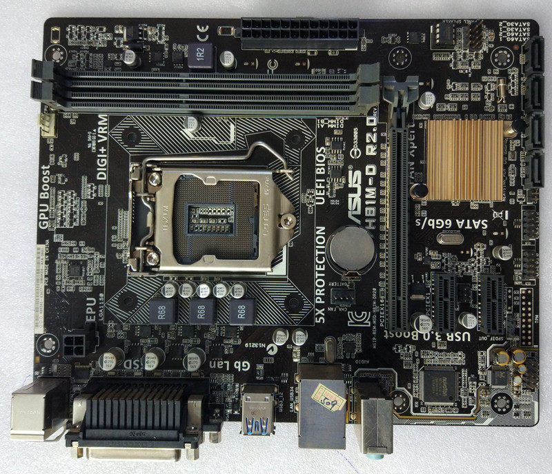 asus华硕h81mdh811150针cpu主板全集集成打印主板