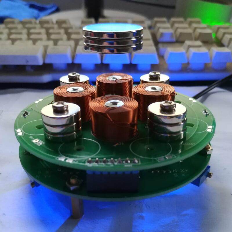 diy磁悬浮下推式科技电子制作电磁性学习送原理图套件散件或成品
