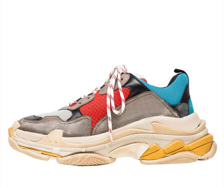 ins超火的鞋子gd街拍款运动鞋男女复古原宿跑步鞋增高情侣老爹鞋 - 南