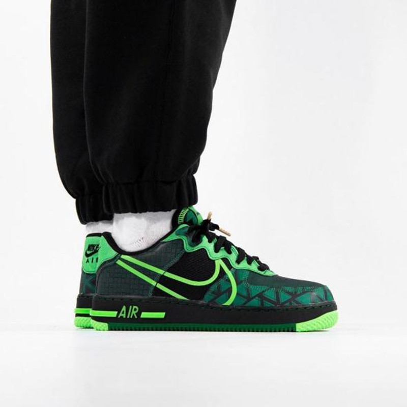 nike耐克airforcereact3m反光男女忍者空军一号板鞋