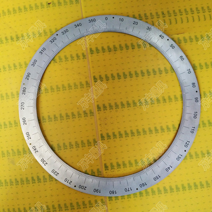 360度刻度高精圆盘不锈钢圆环定位孔盘310x250x2直销其它测量工具