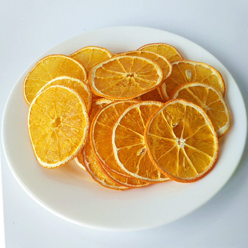 橙干片橙子干片西柚片青柠片橙子烘干水果片茶装饰500g包邮无添加