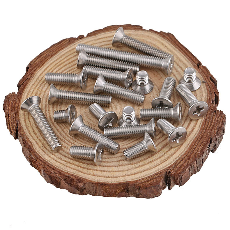 m56100mm正宗不锈钢沉头机螺丝钉十字平头螺钉加长螺钉