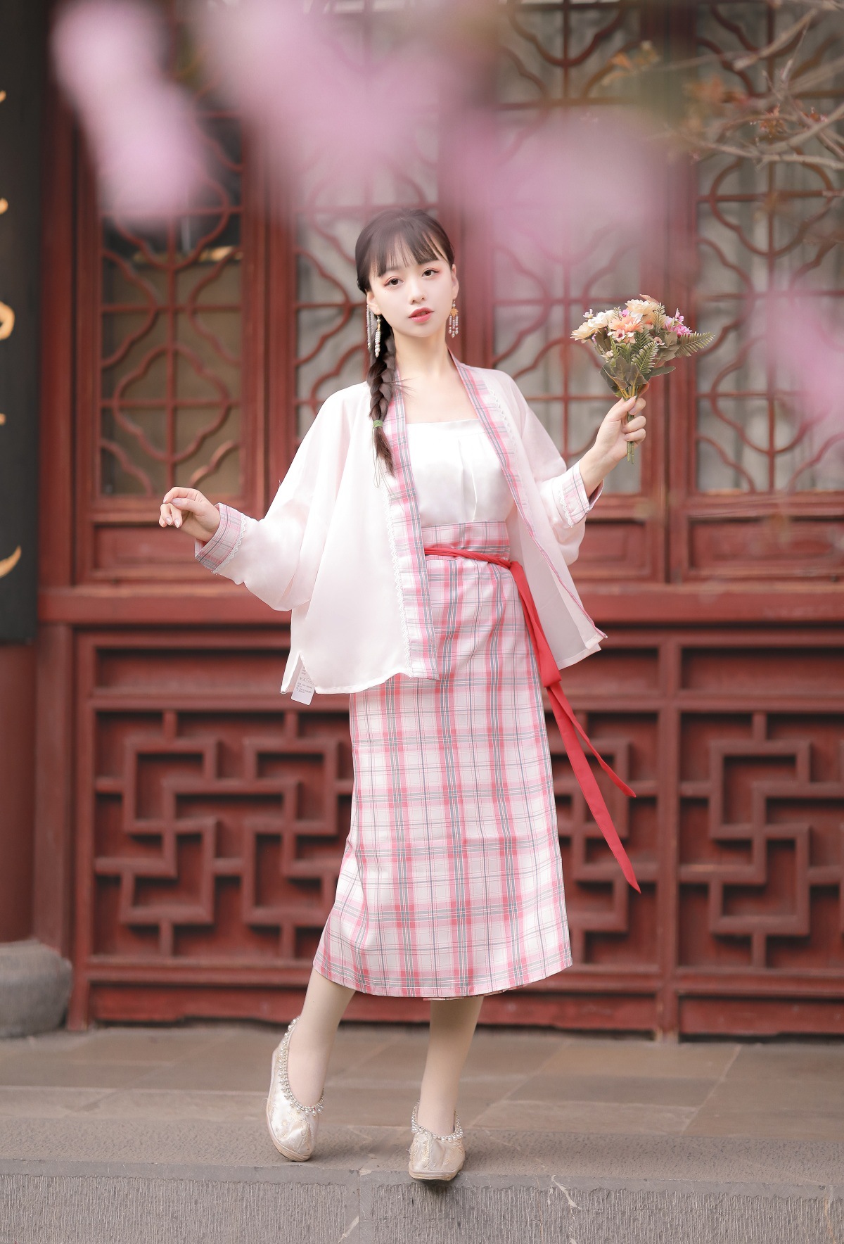原创设计20新款夏格恋宋制汉服飞机袖上衣吊带旋裙三