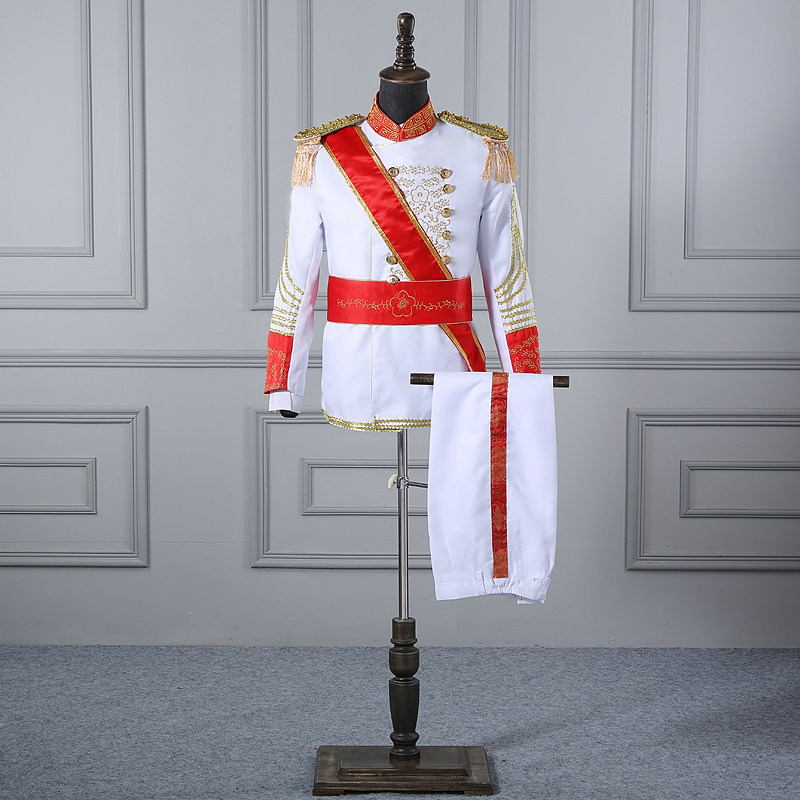 欧洲宫廷军礼礼服大帅演出服表演黑白欧式舞台其他民族服装