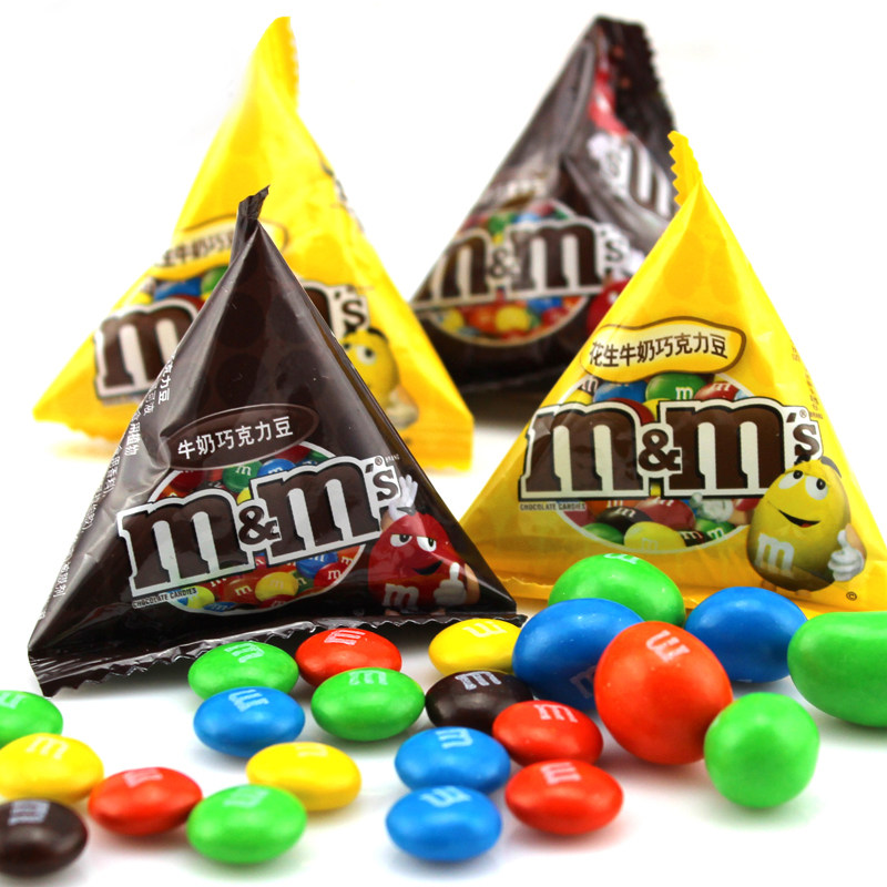 牛奶巧克力德芙mmsmm花生散装500g零食喜糖牛奶巧克力