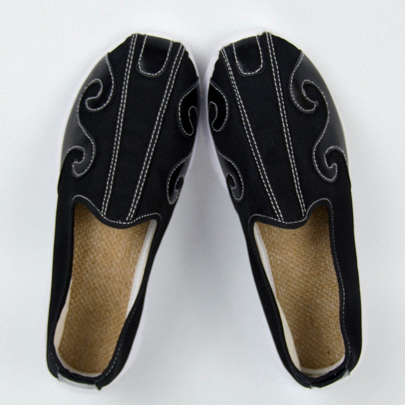 武当道士中国风云鞋男超轻轻软帆布头鞋女道教太极鞋