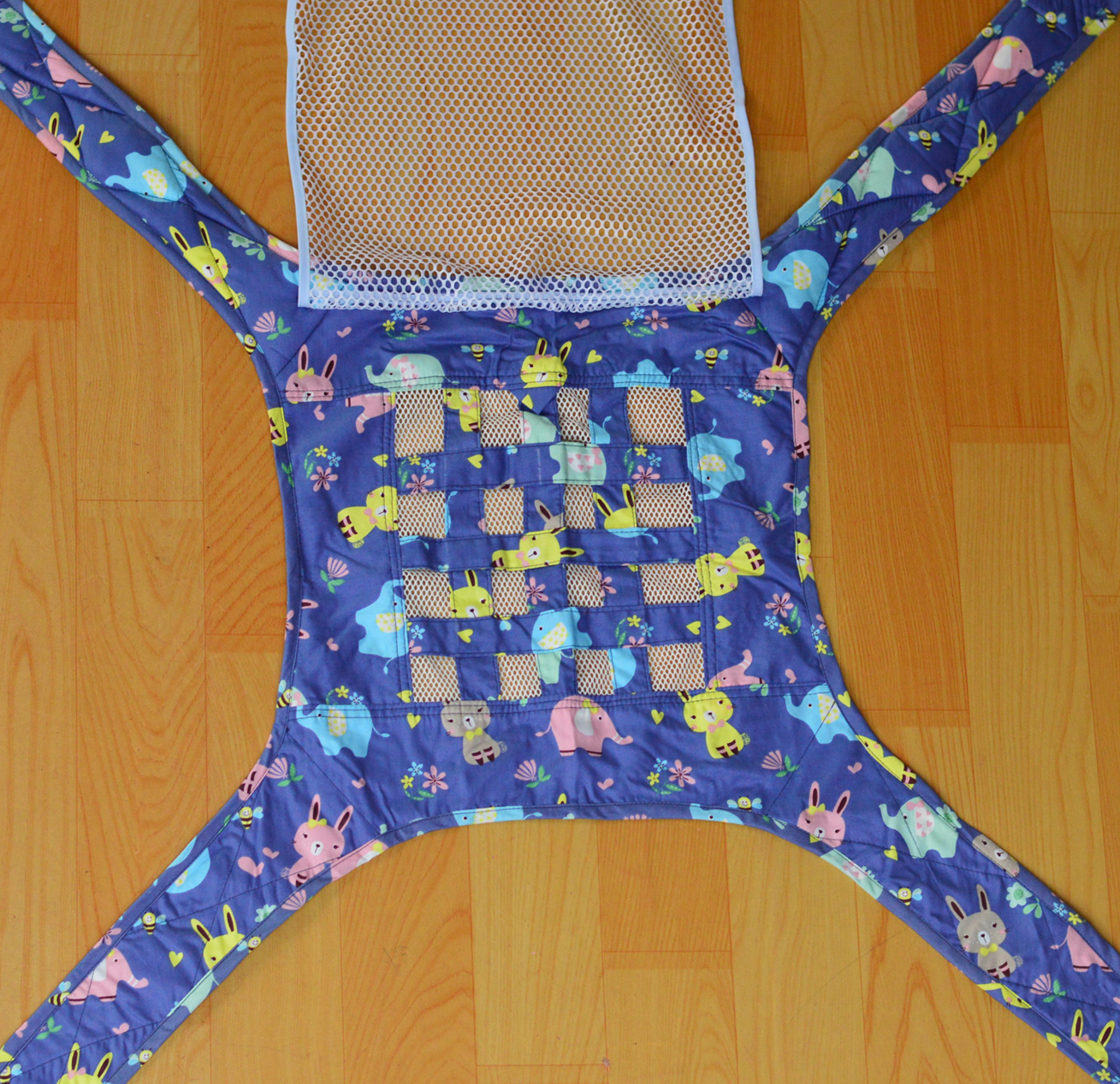 老式四爪背带婴儿广东传统双肩前后后背加宽背带