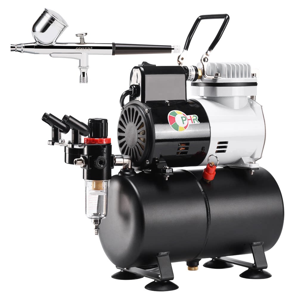 高达手办模型上色喷笔气泵喷漆空压机af186喷绘模型制作工具