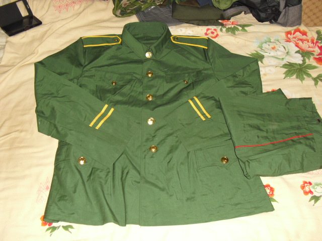 式夏常服套装三武橄榄绿的确良春秋秋原真品退役作训外套