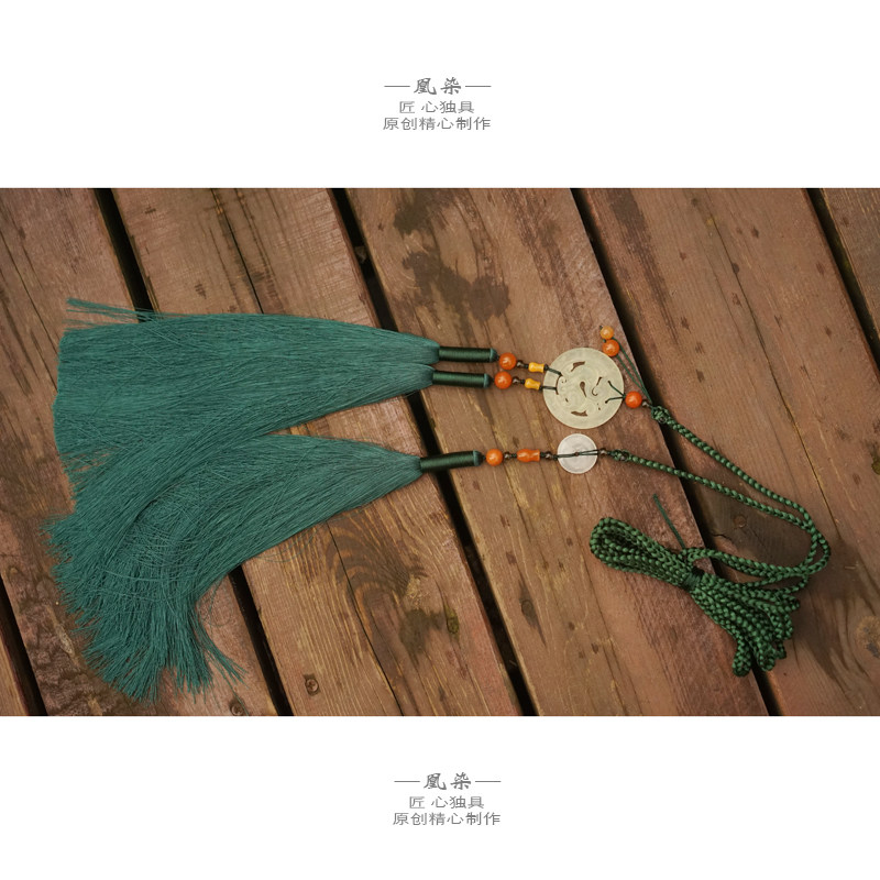 东游汉服宫绦腰带绳丝绦涤压裙玉坠玉腰古龙其它首饰