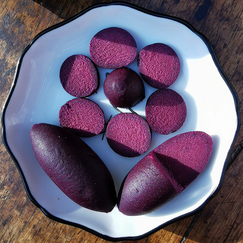手指大小蒸紫薯仔软糯红糖番薯迷你地瓜山芋薯类制品