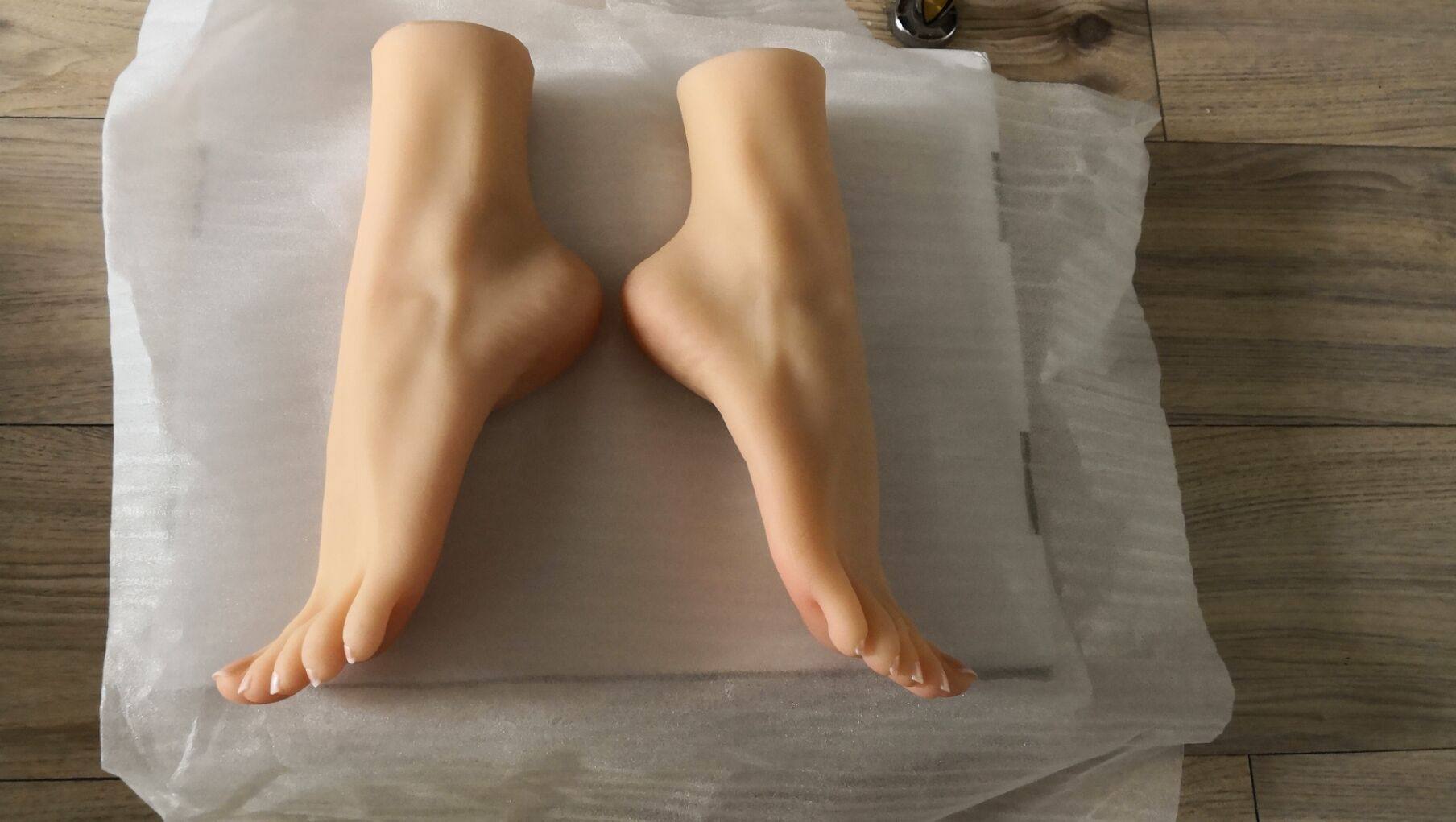 仿真足模脚丝袜模型真人倒模美女脚丫硅胶美足服装模特