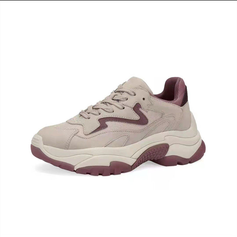 专柜正品代购ash艾熙女鞋戚薇同款跑步小白鞋内增高老爹鞋单鞋女