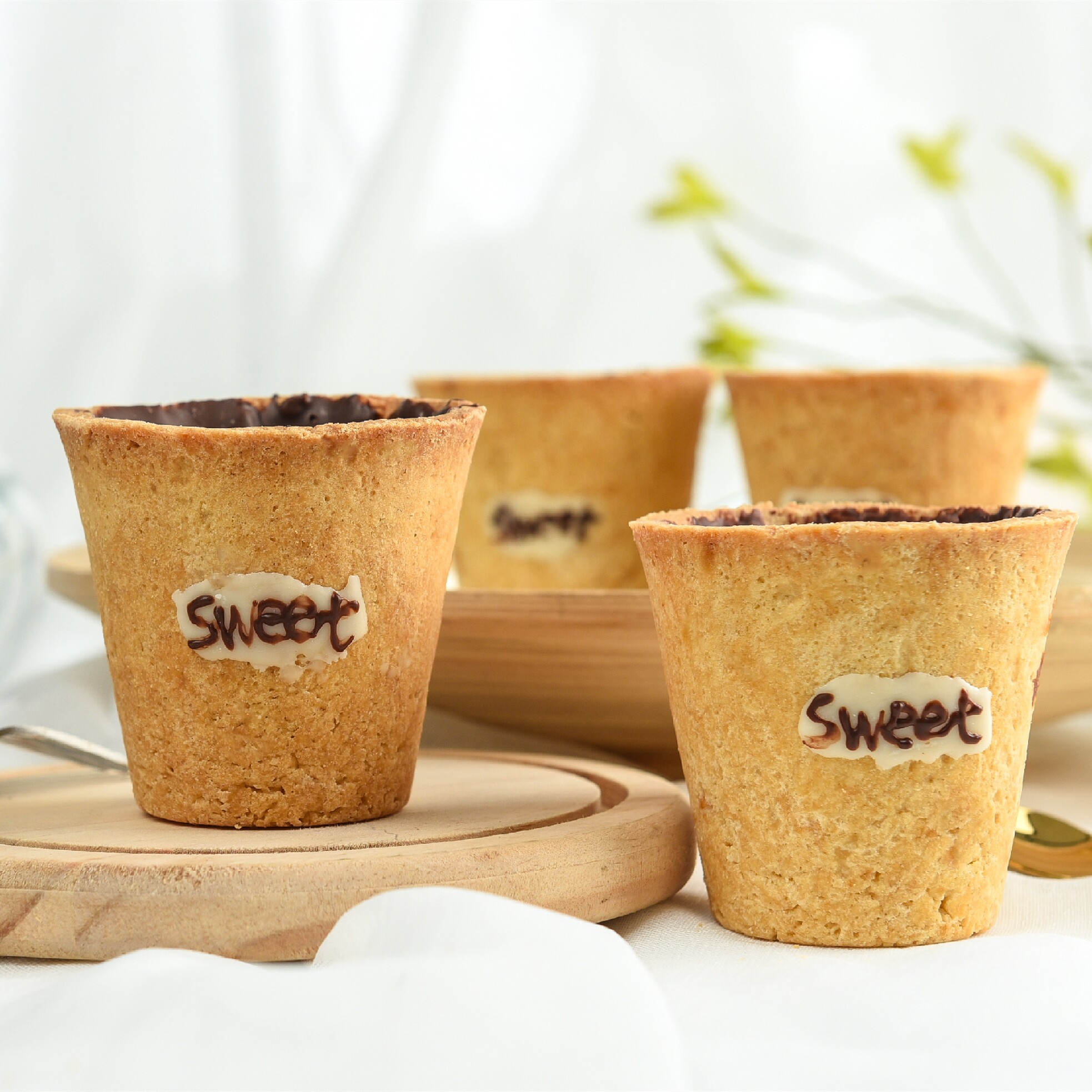 2个装ins可以吃的巧克力牛奶杯