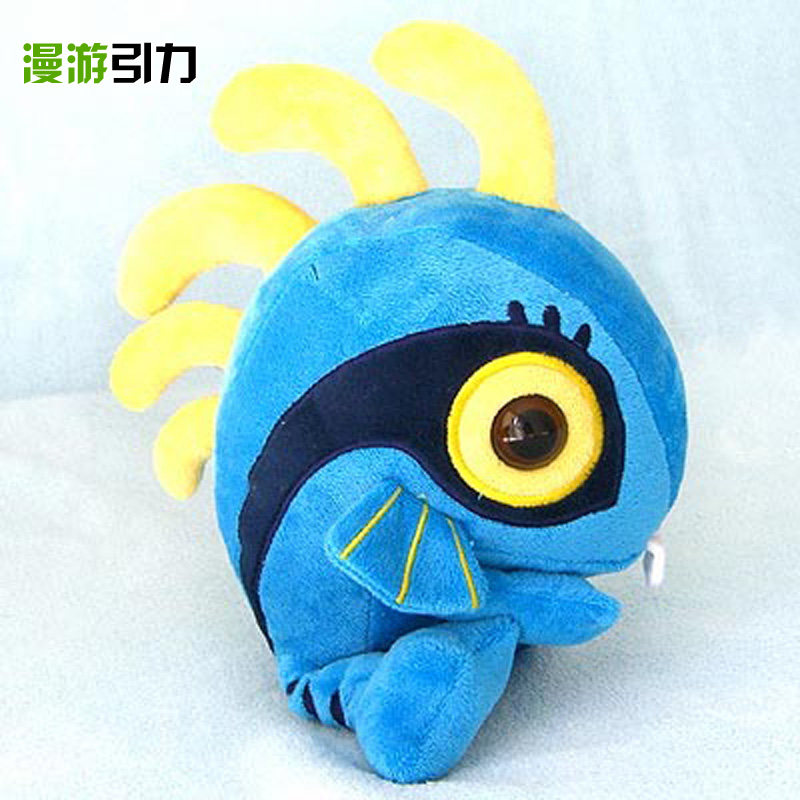 包邮魔兽wow游戏周边超萌可爱蓝色鱼人宝宝游戏实物周边