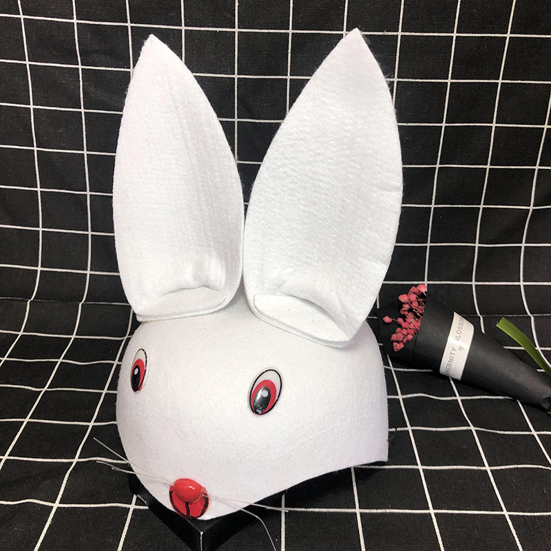 儿童六一节小动动物头饰表演道具卡通老鼠头套聚会装饰帽子