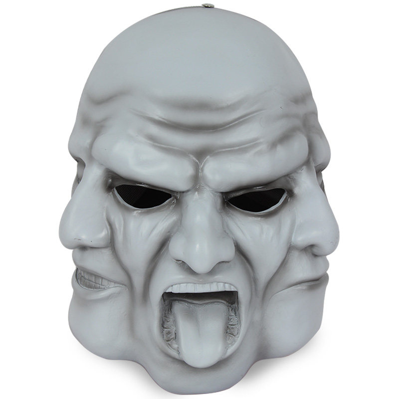 盛泉 收获日2三面人面具cos万圣节恐怖角色扮演酒吧派对游戏道具