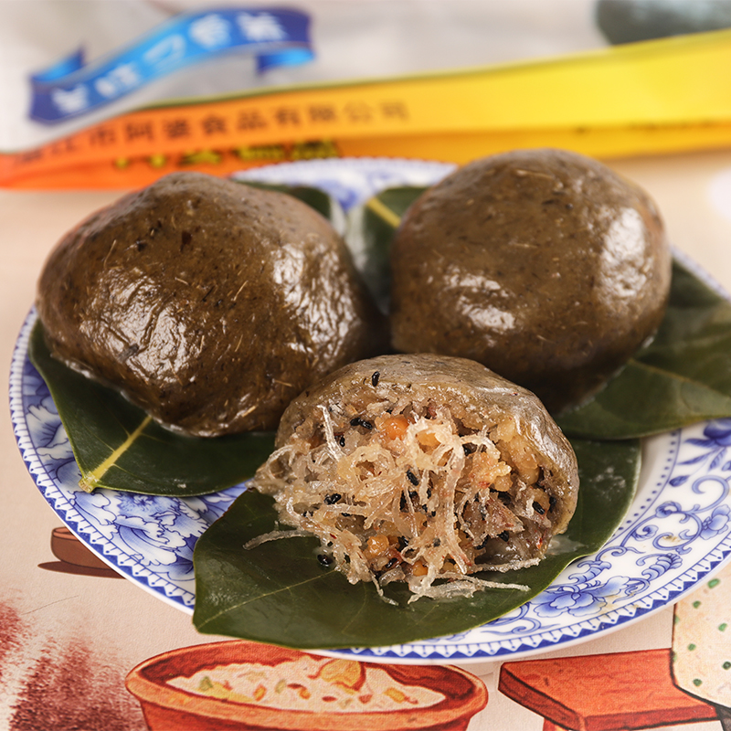 湛江田艾籺农家糯米甜糍粑椰木叶搭饼艾草糕点传统糕点