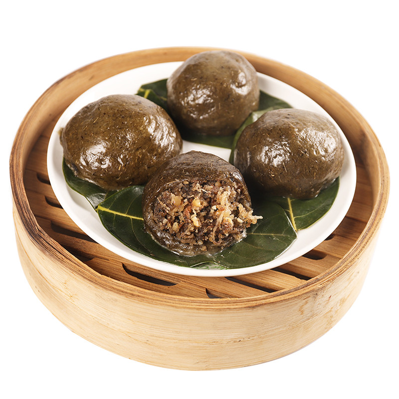 湛江田艾籺农家糯米甜糍粑椰木叶搭饼艾草糕点传统中式糕点