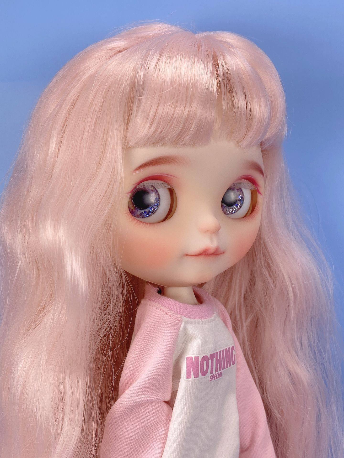 两种眼皮抿嘴独角兽妆容女孩ob24m胸白加固素体娃娃