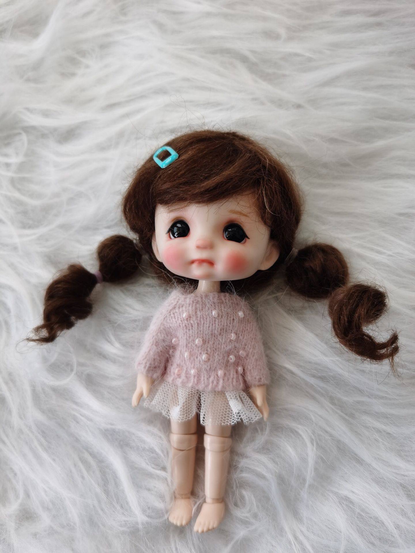 hobgoblin委屈可爱女娃ob11黏土娃捏娃定制定金bjd娃娃